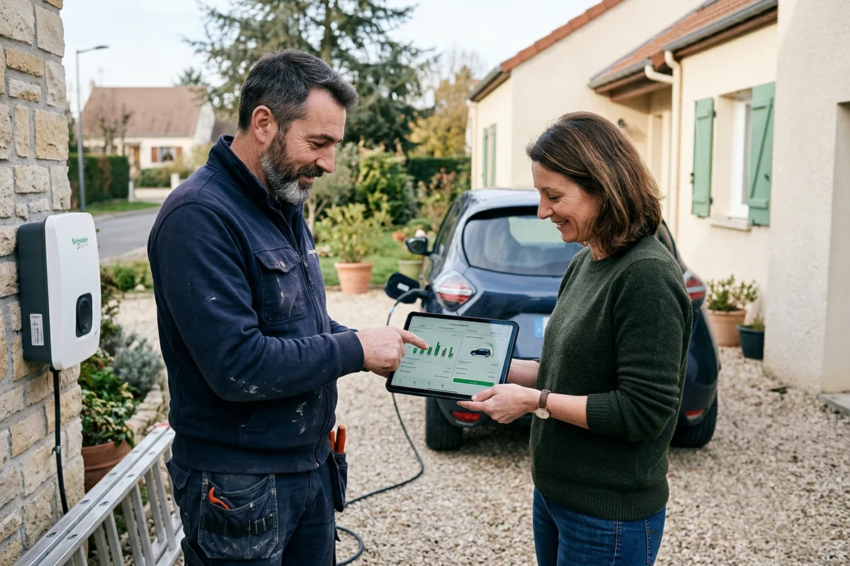 Démonstration et conseils d'utilisation après l'installation de votre borne de recharge à Aussillon Démonstration et conseils d'utilisation après l'installation de votre borne de recharge à Aussillon