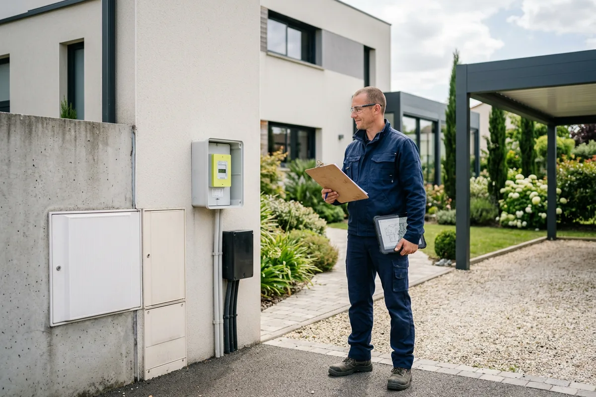 Diagnostic électrique personnalisé avant toute pose et installation borne de recharge à Couchey